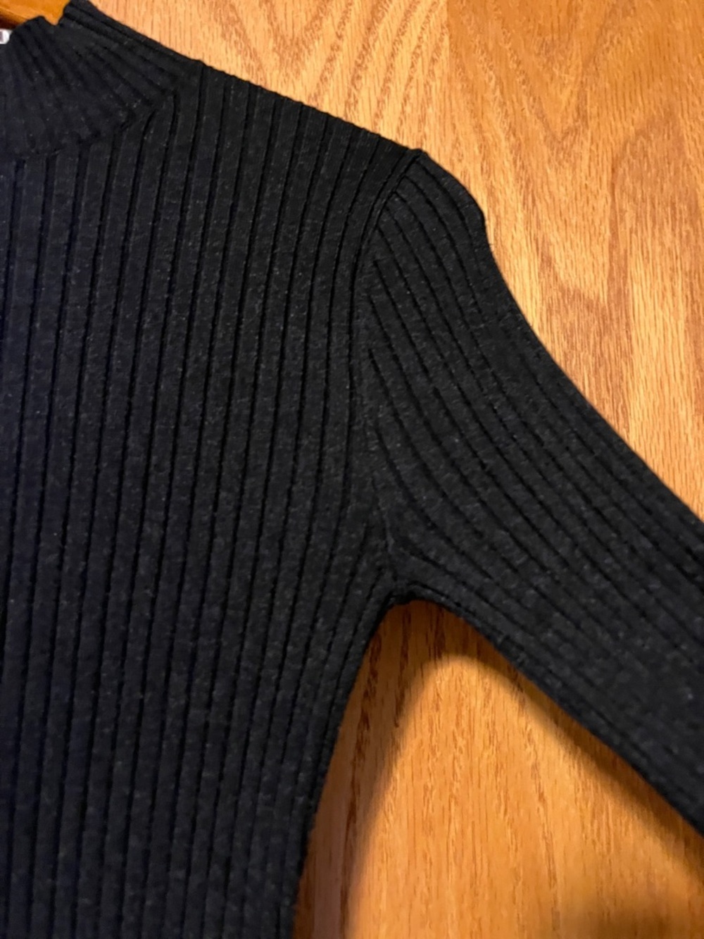 a new day Black Ribbed Long-Sleeve Maxi Dress - Picture 6 of 9